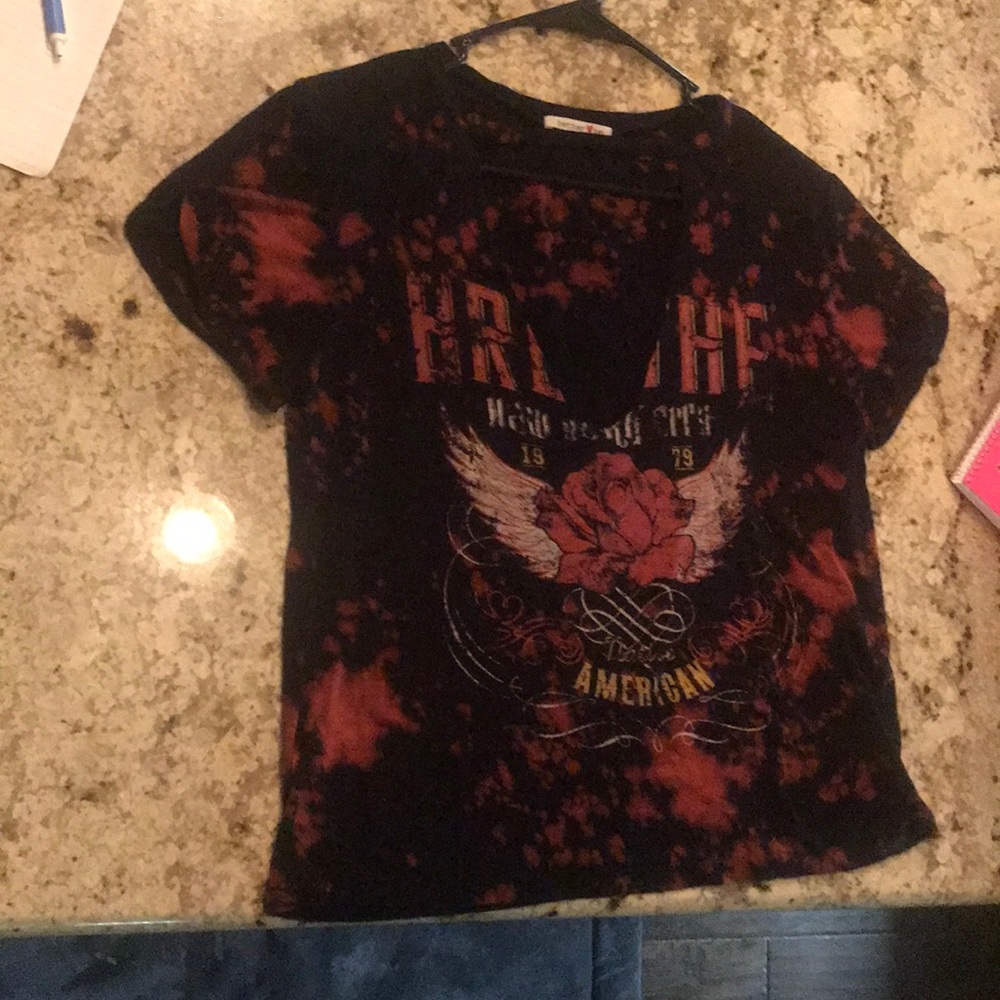 Bleached black shirt